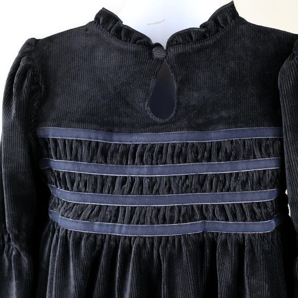 Matilda Jane Black Velvet Shift Dress NWT  6 - Picture 4 of 7